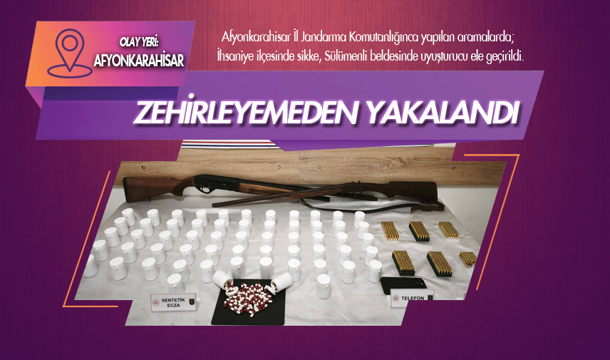 Zehirleyemeden yakalandı